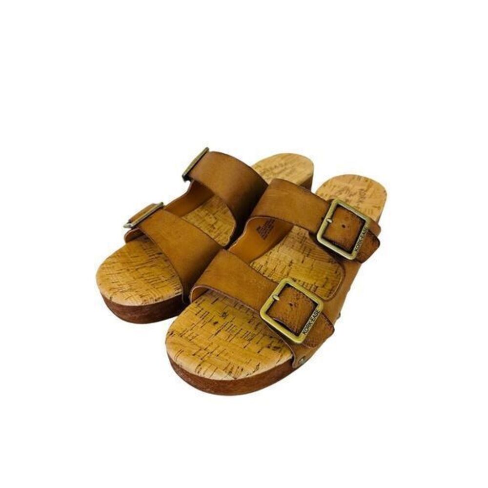 Kork Ease Saffron Slide Sandal Women's Size 9M Brown Terra Platform Heel